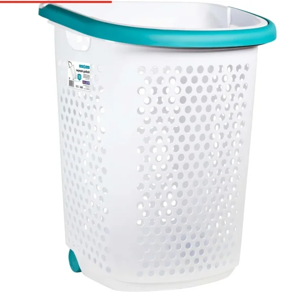 rolling laundry hamper for clothes towels bedding and easy laundry room organization