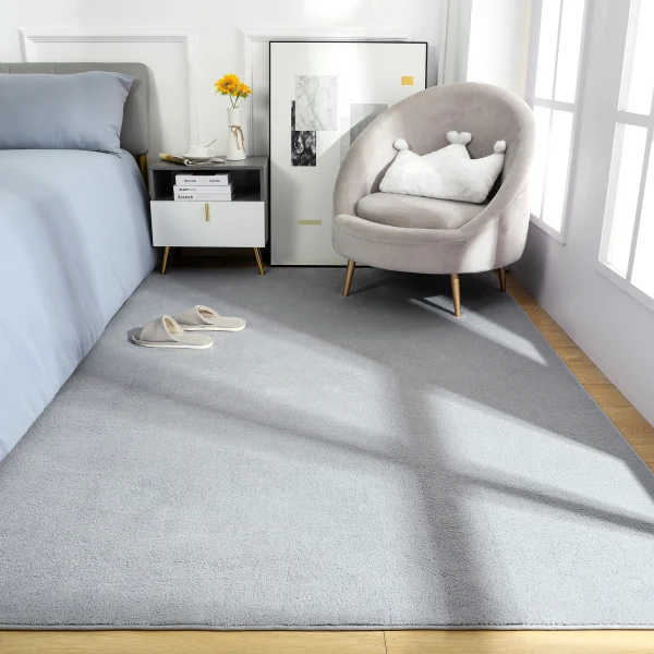 Modern Black Living Room Area Rug