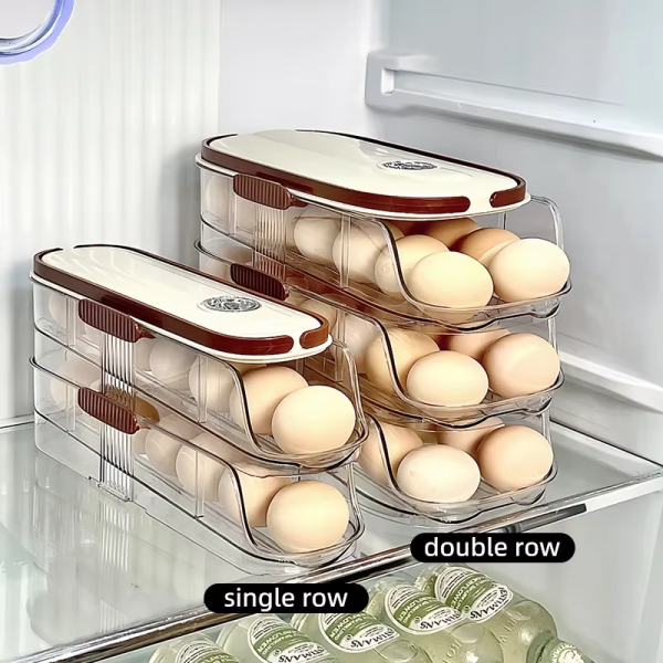 Automatic Rolling Egg Storage Rack