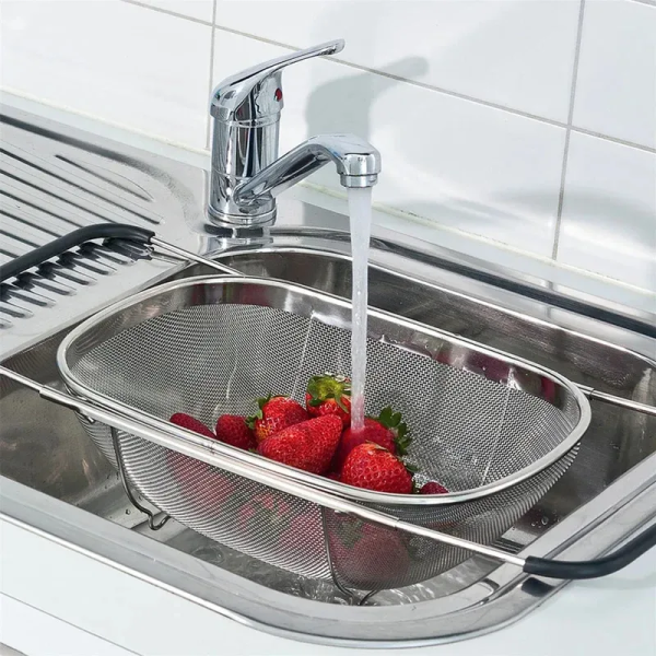 Expandable Stainless Steel Sink Colander Basket