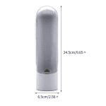 Upright herb saver container with clear cover for organized refrigerator storage